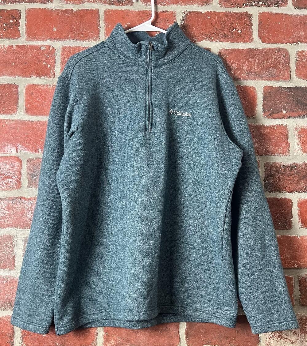 Columbia Men's Hart Mountain Half Zip Pullover Sweatshirt Jacket Size Large